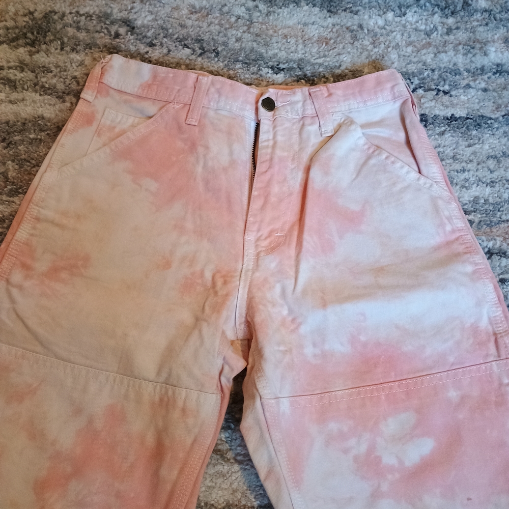 Stan Ray Pink and White Tie-Dye Pants